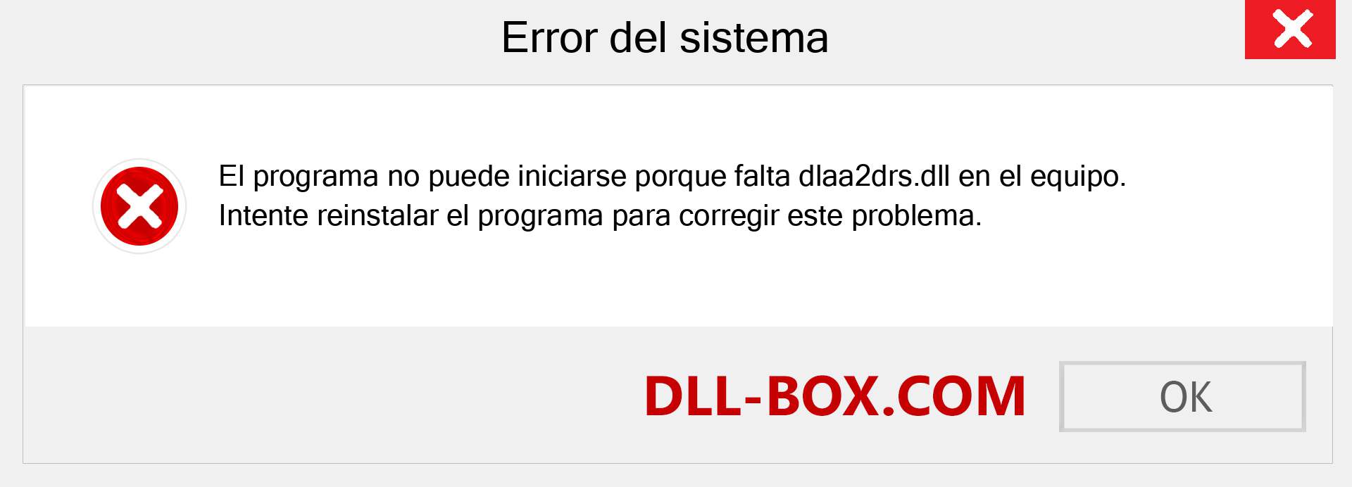 ¿Falta el archivo dlaa2drs.dll ?. Descargar para Windows 7, 8, 10 - Corregir dlaa2drs dll Missing Error en Windows, fotos, imágenes